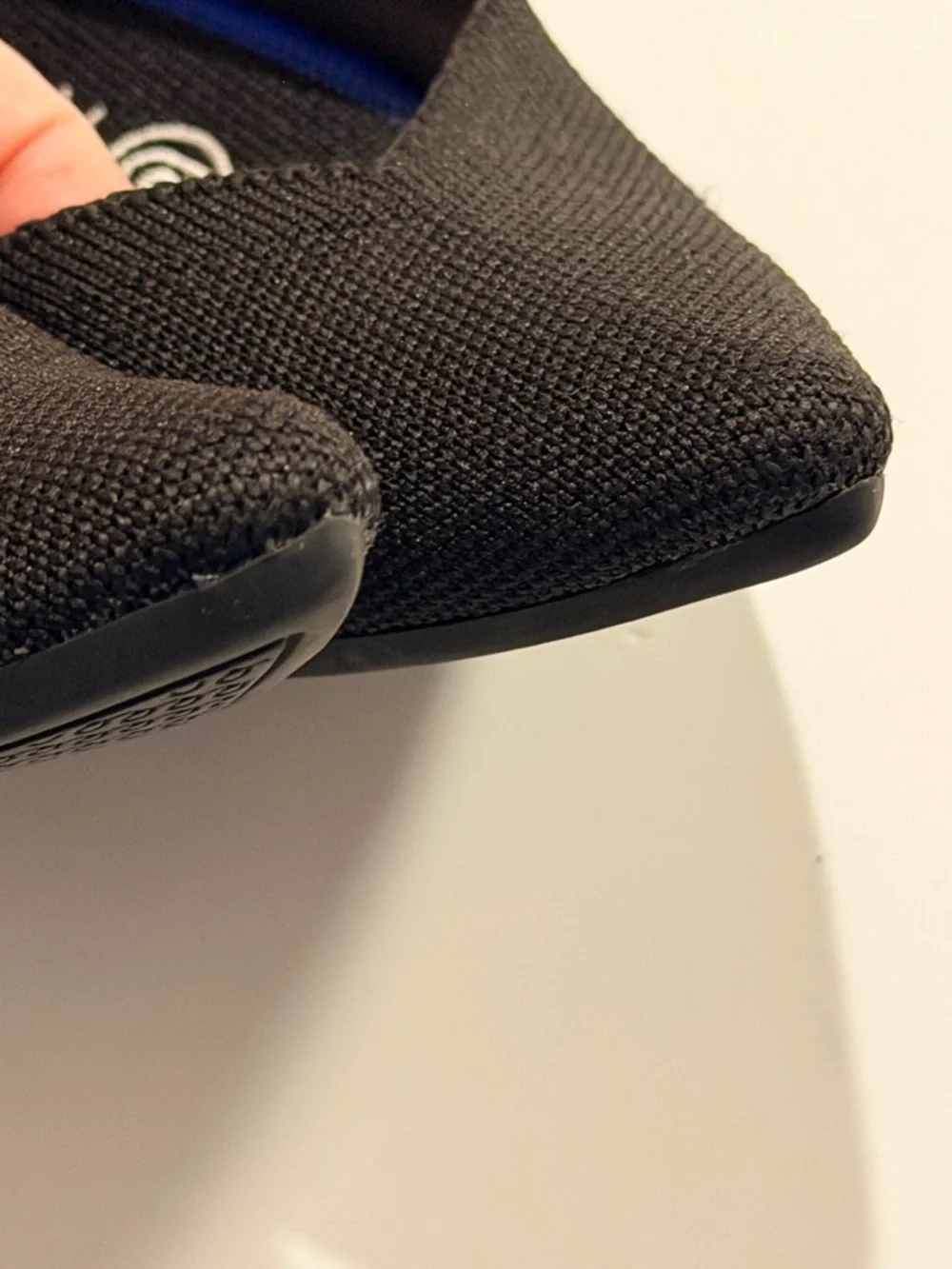 Authentic Rothy's The Point Flats Pointed Toe Flat Shoes black Women's Sz 6.5US - Picture 10 of 12